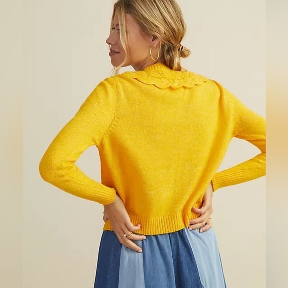 Anthropologie Stella Pardo Adele Cardigan Size M - Picture 2 of 6